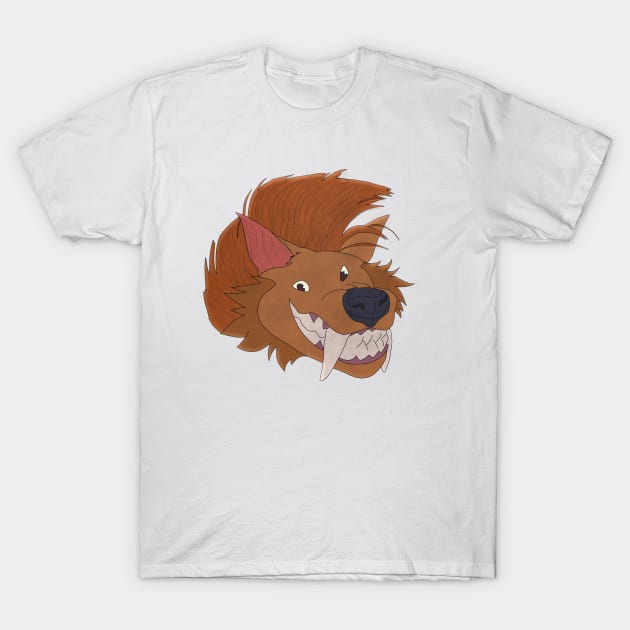 Anthro hyena face T-Shirt by Veleno